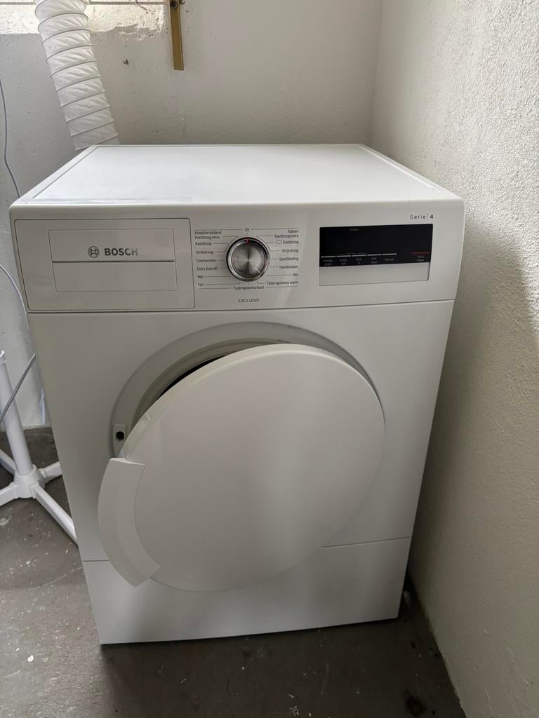 Bosch wasdroger serie 4, Witgoed en Apparatuur, Ophalen, 6 tot 8 kg, Luchtafvoer, Zo goed als nieuw