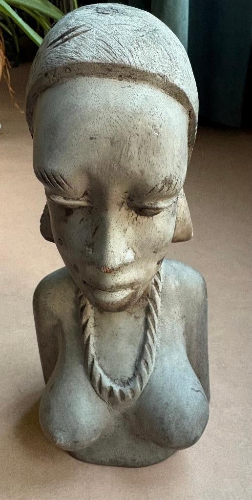 Grote Afrikaanse buste, 30 cm, Ophalen of Verzenden