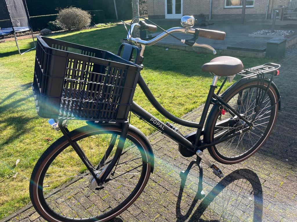 Popal Daily Dutch D50 bakfiets, zwart, 28 inch, Ophalen, Zo goed als nieuw, Overige merken, Versnellingen