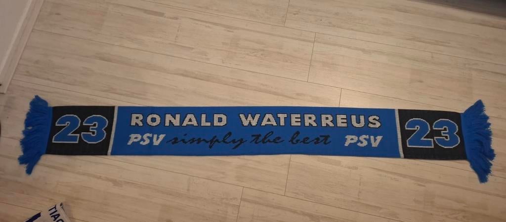 PSV supporterssjaal Ronald Waterreus 23, Verzamelen, Sportartikelen en Voetbal, Ophalen of Verzenden, Zo goed als nieuw, PSV, Vaantje of Sjaal