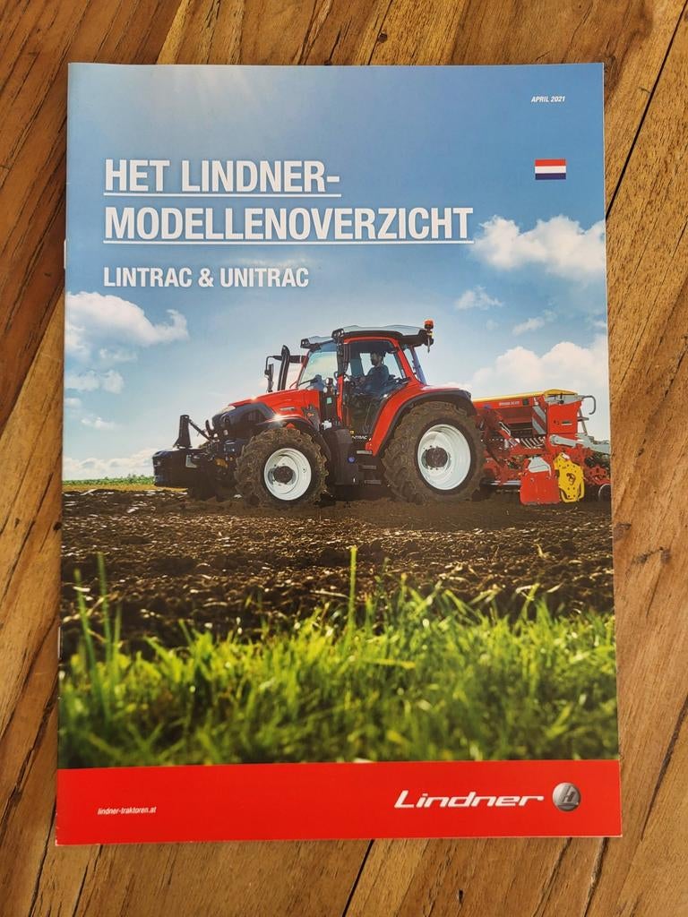 tractor folder Lindner modellenoverzicht, Ophalen of Verzenden, Zo goed als nieuw