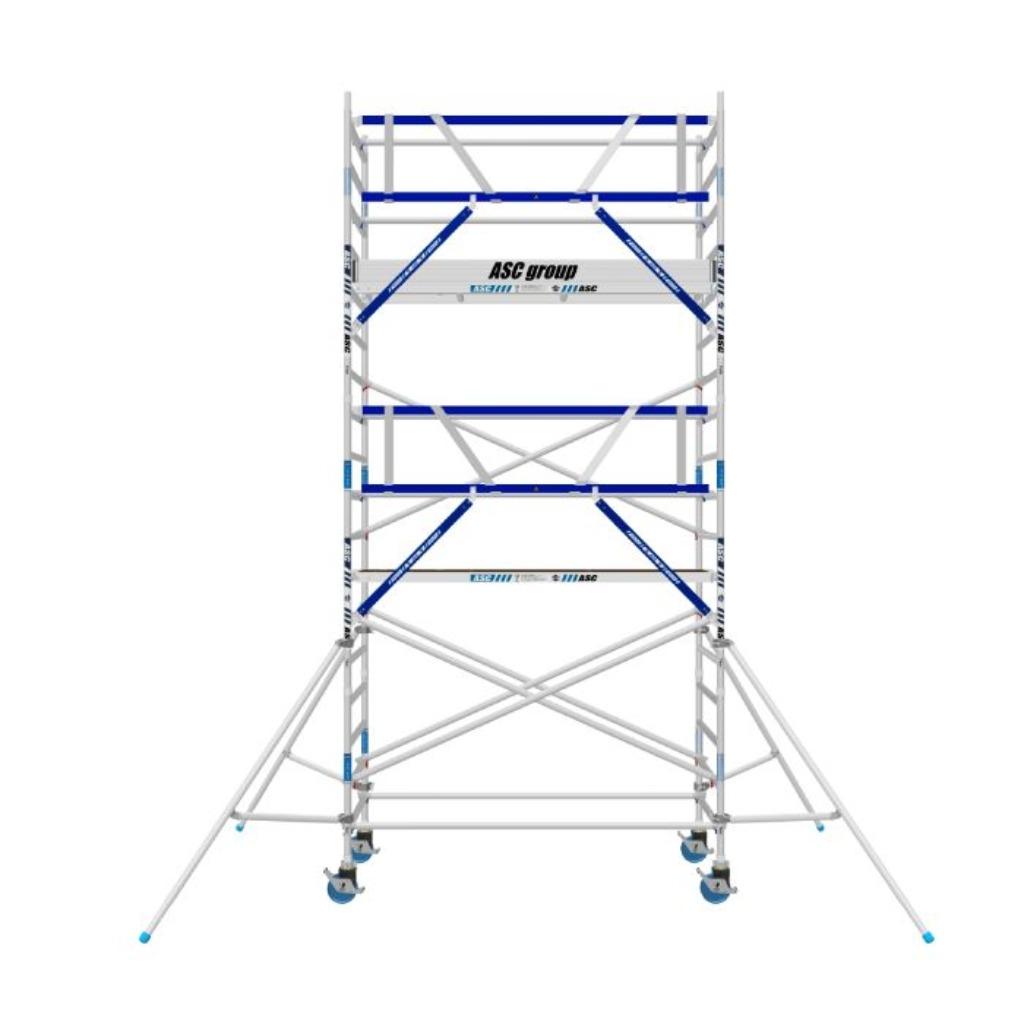 ASC ROLSTEIGER 135 X 250 X 6.2 WH + ENKELZIJDIGE VOORLOOP, Verzenden, Nieuw, Rolsteiger of Kamersteiger, 5 meter of hoger