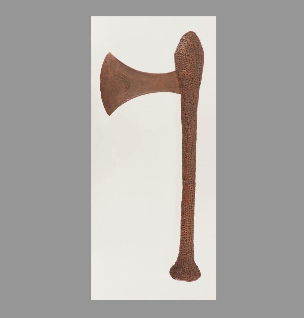 Bronzen Kilondo / Nsapo bijl, Songye Congo (251106-02), Antiek en Kunst, Ophalen of Verzenden