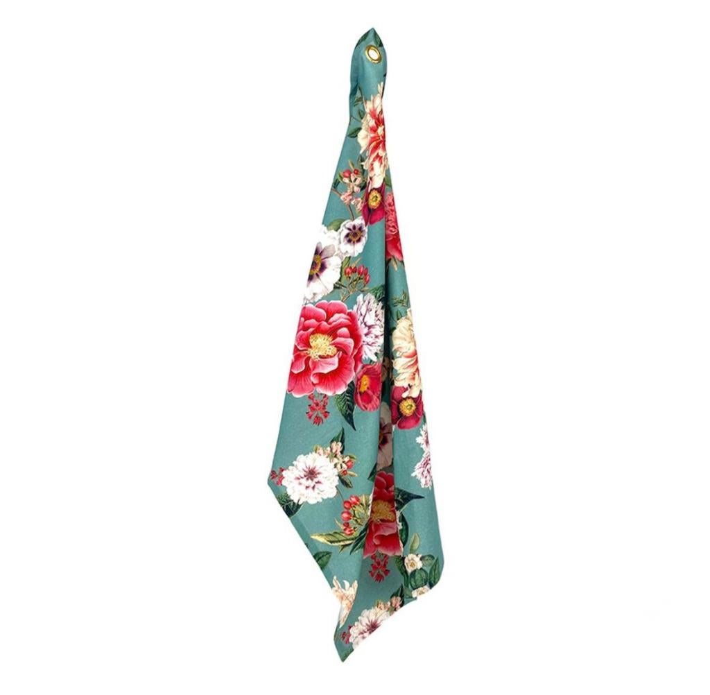 Aqua blauwe theedoek keukendoek Janne van Imbarro leuk kado, -, Blauw, -, Nieuw