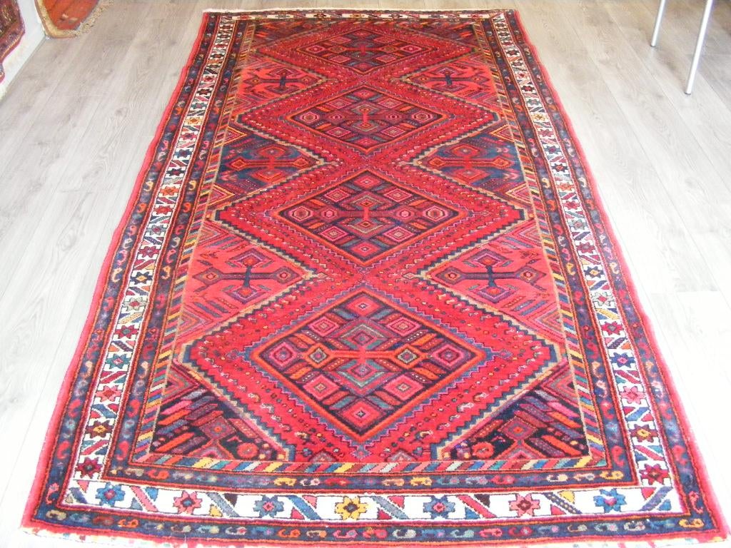 Handgeknoopt Perzisch Tapijt kurdistan Iran Maat: 1.27X2.47,, 100 tot 150 cm, 200 cm of meer, Ophalen of Verzenden, Zo goed als nieuw