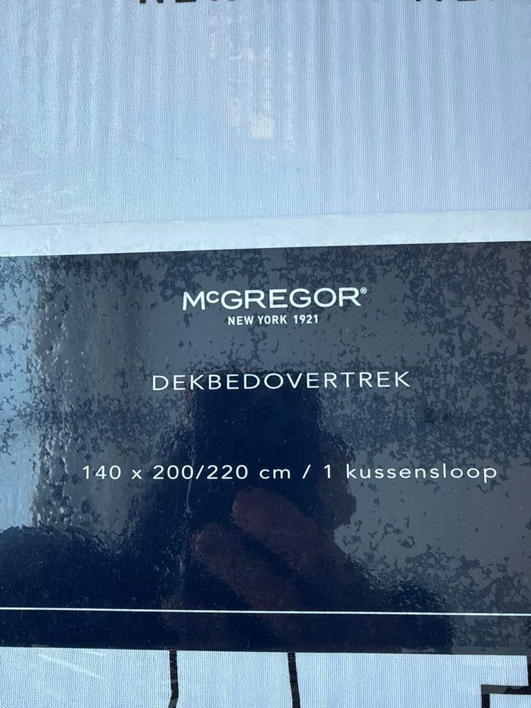 McGregor Dekbedovertrek 140x200/220 - Skyline Wit, Wit, Dekbedovertrek, Mcgregor, Nieuw