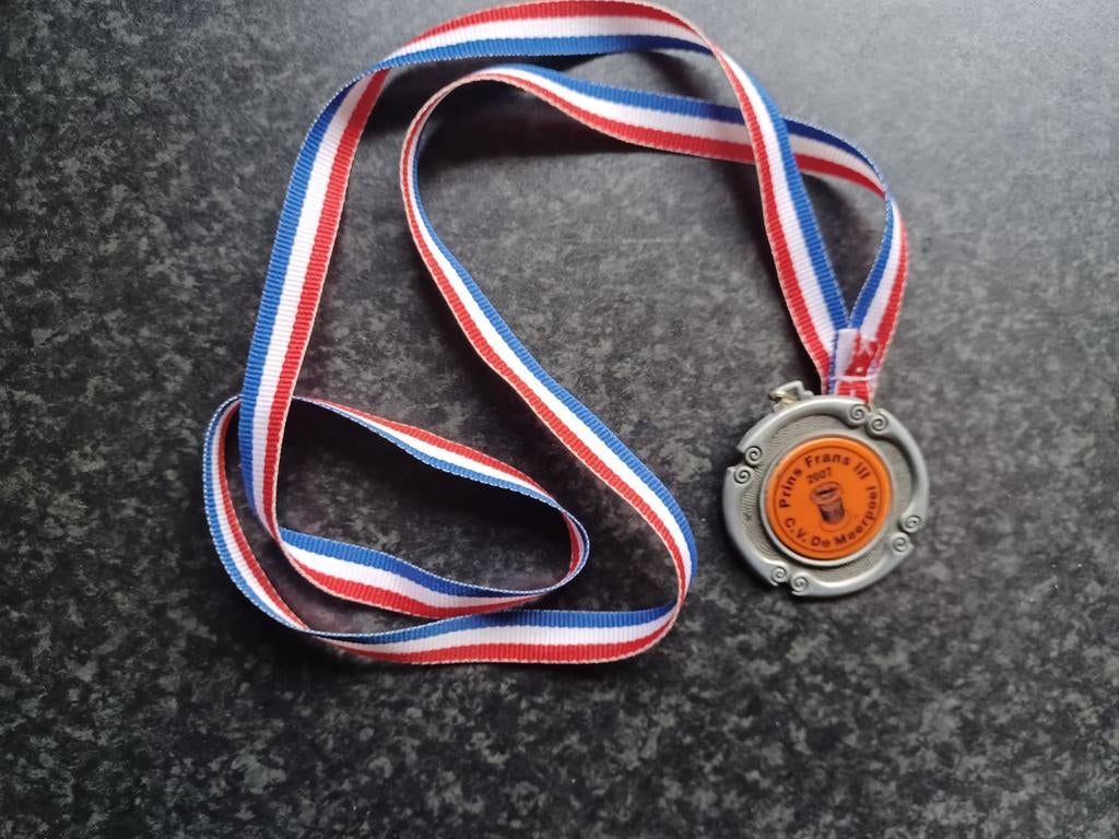 Carnavals medaille CV De Meerpoel Prins Frans III 2007, Ophalen, Overige materialen, Nederland