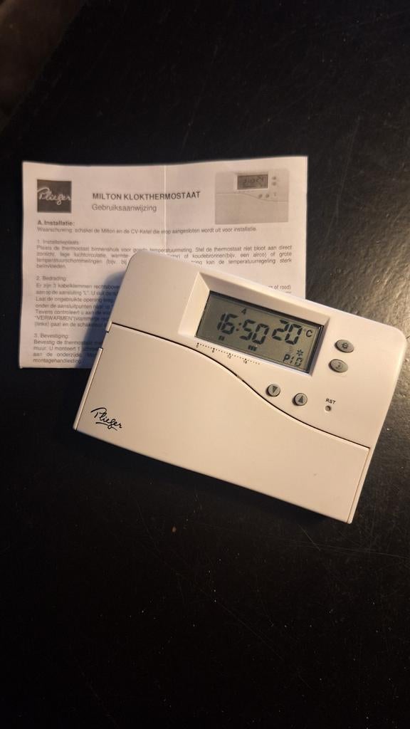 Plieger Milton Klokthermostaat - Gebruikt, Ophalen of Verzenden, Gebruikt