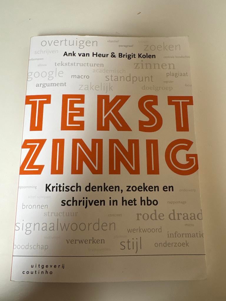 Tekstzinnig - Kritisch denken HBO, Boeken, Ophalen of Verzenden, Gelezen, HBO
