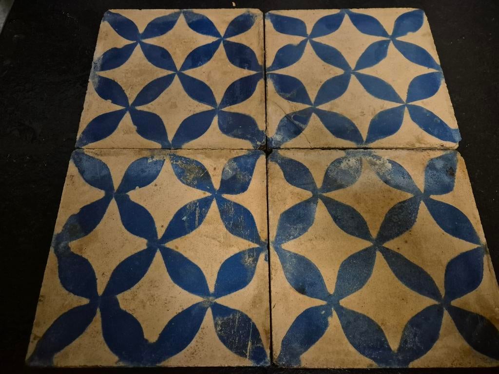Antieke Cementtegels / Patroontegels, Antiek en Kunst, Antiek | Wandborden en Tegels, Ophalen of Verzenden