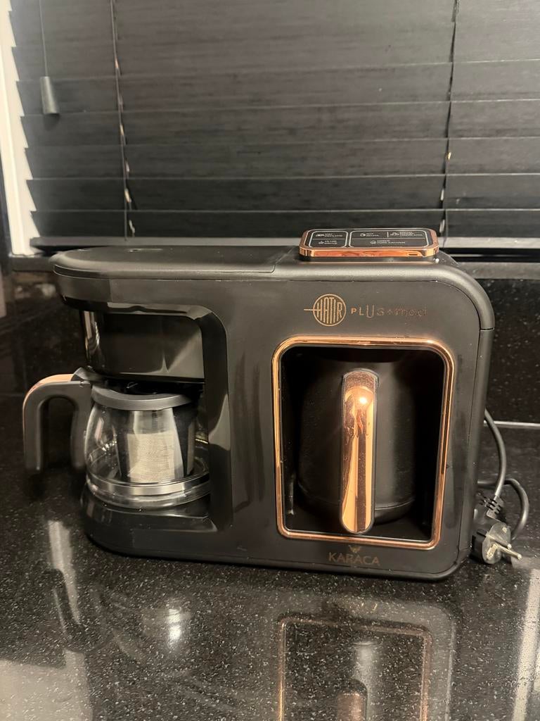 Turkse Koffie & Thee Machine - Karaca Hatır Plus Mod, Witgoed en Apparatuur, Koffiezetapparaten, Zo goed als nieuw, Gemalen koffie