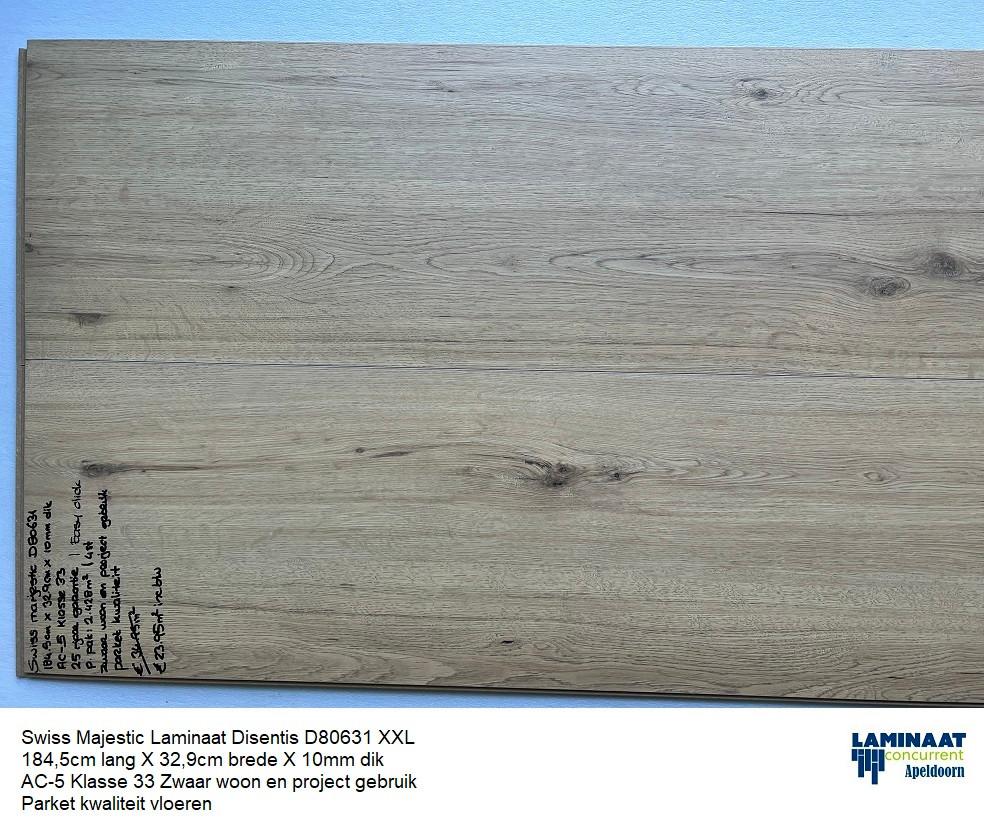 Swiss Majestic Laminaat Disentis Oak 184,5cm X 32,9cm brede, 75 m² of meer, Nieuw, Ophalen of Verzenden, Laminaat