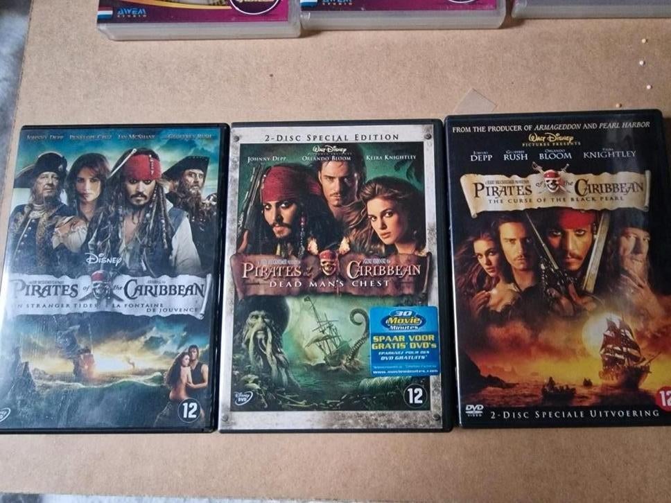 Pirates of the Caribbean DVD Boxset, Vanaf 12 jaar, Ophalen of Verzenden, Zo goed als nieuw, Boxset