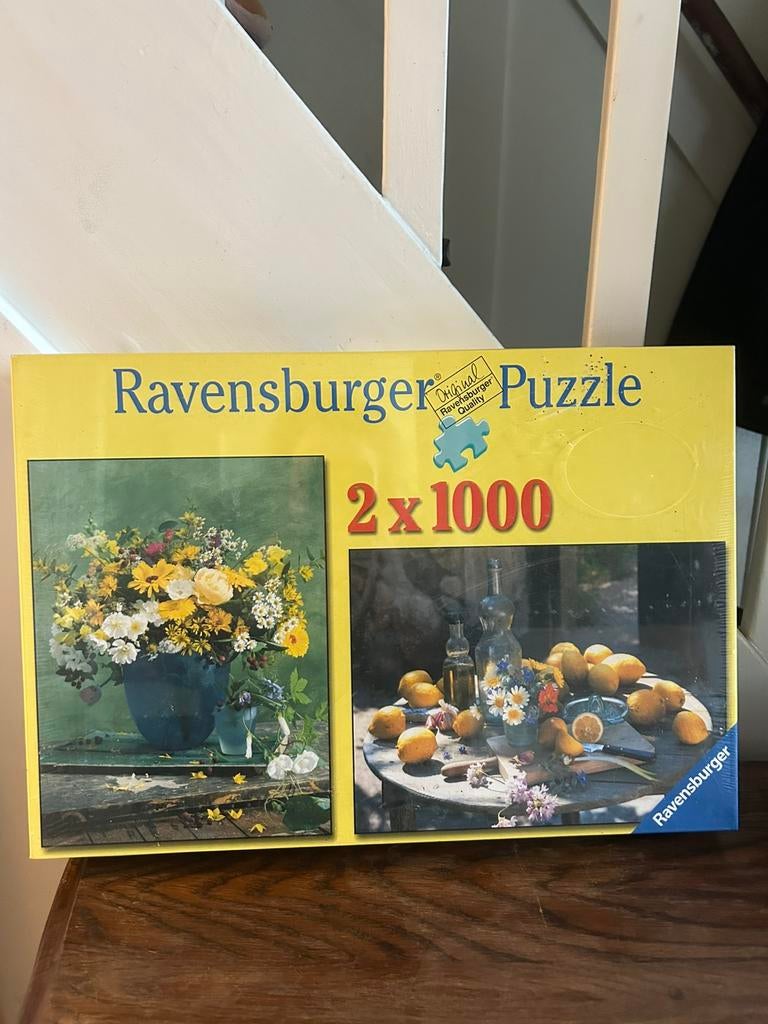 Ravensburger puzzel 2 x 1000 stukjes geseald, Ophalen of Verzenden, Zo goed als nieuw