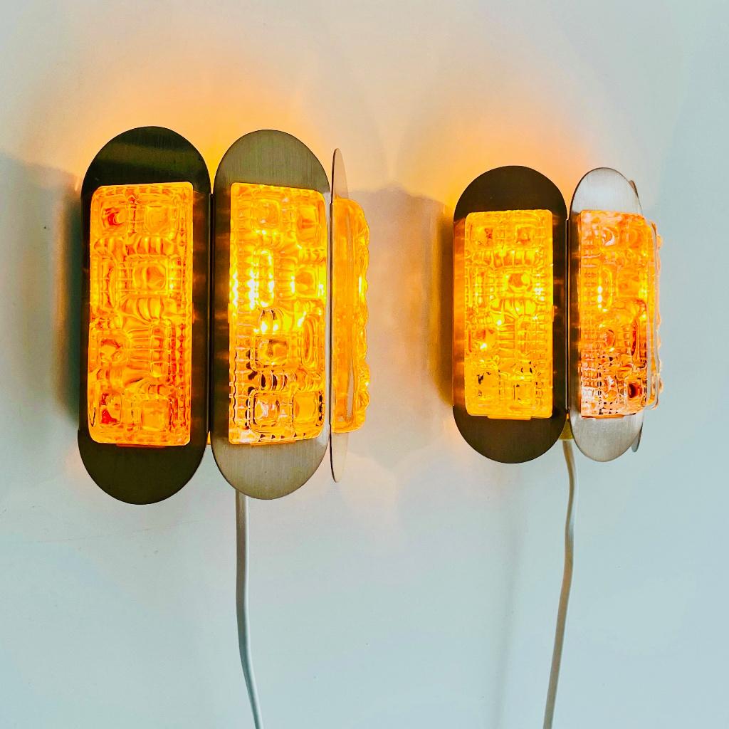 vintage Deens Design WANDLAMPEN Vitrika Lyskaer Mid Century, Huis en Inrichting, Lampen | Wandlampen, Ophalen of Verzenden, Gebruikt