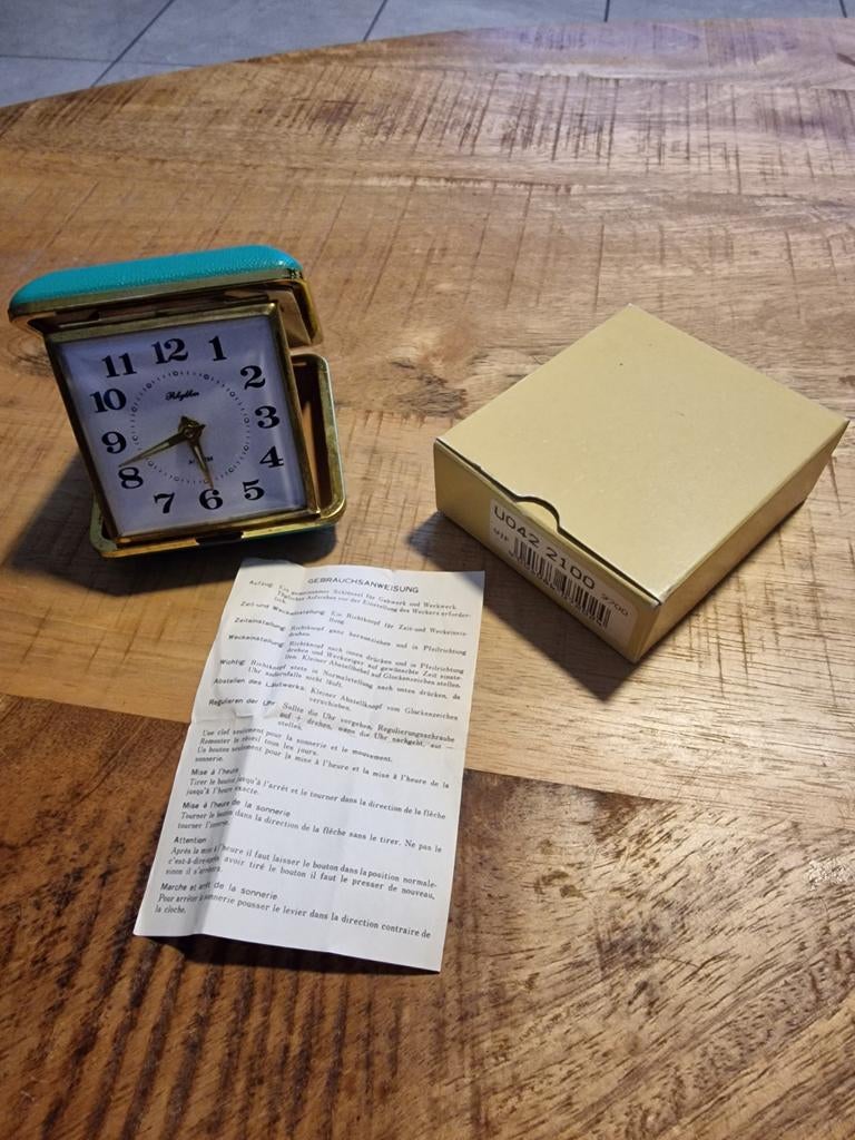 Vintage klokje, Ophalen, Tabaksdoos of Verpakking