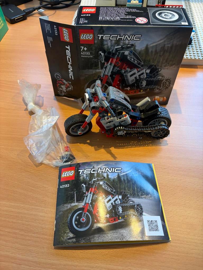 Lego Technic Motorfiets 42132 - Zo goed als nieuw!, Ophalen of Verzenden, Zo goed als nieuw, Complete set, Lego