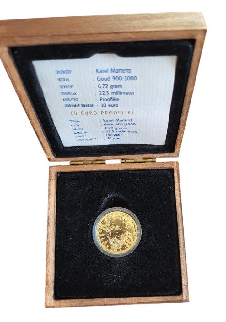 Nederland 10 Euro 2003 Vincent van Gogh Goud, Ophalen of Verzenden, Goud