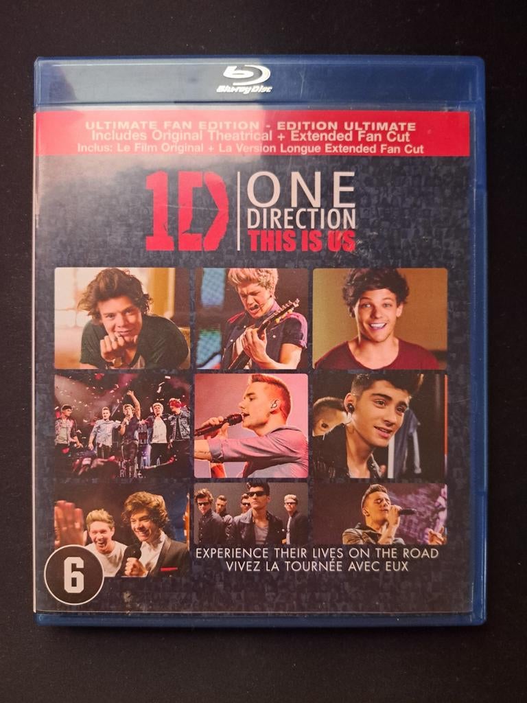 One Direction: This Is Us - Blu-ray Ultimate Fan Edition, Ophalen of Verzenden, Zo goed als nieuw, Muziek en Concerten