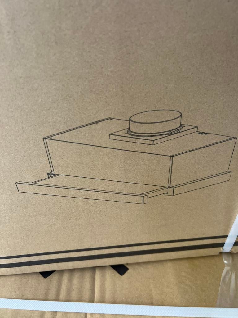 Onderbouw afzuigkap nieuw rvs kleur