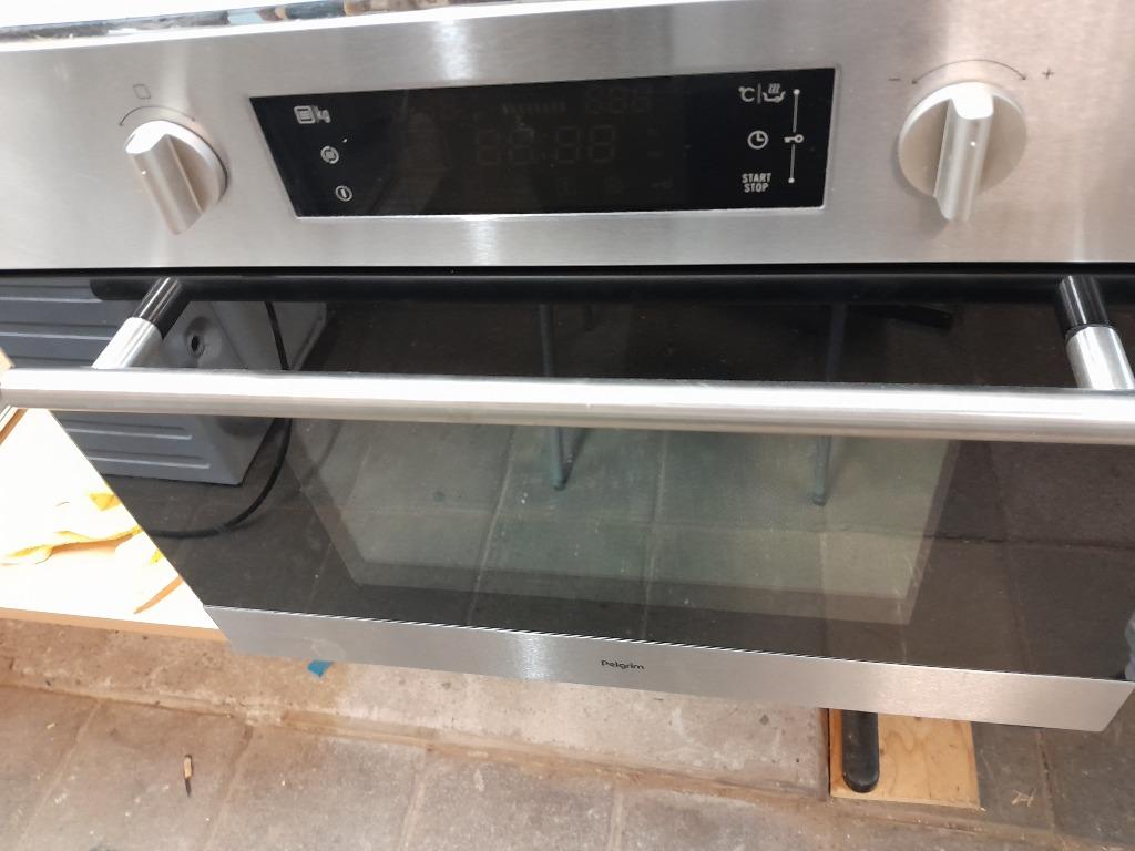 NETTE PELGRIM MAC396RVS COMBI MAGNETRON/OVEN TE KOOP, Witgoed en Apparatuur, Combimagnetron, Gebruikt, 60 cm of meer, Ophalen of Verzenden