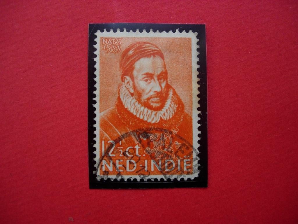 Ned. Indië 1933 1 zegel Willem I, Postzegels en Munten, Postzegels | Nederlands-Indië en Nieuw-Guinea, Verzenden, Gestempeld, Nederlands-Indië