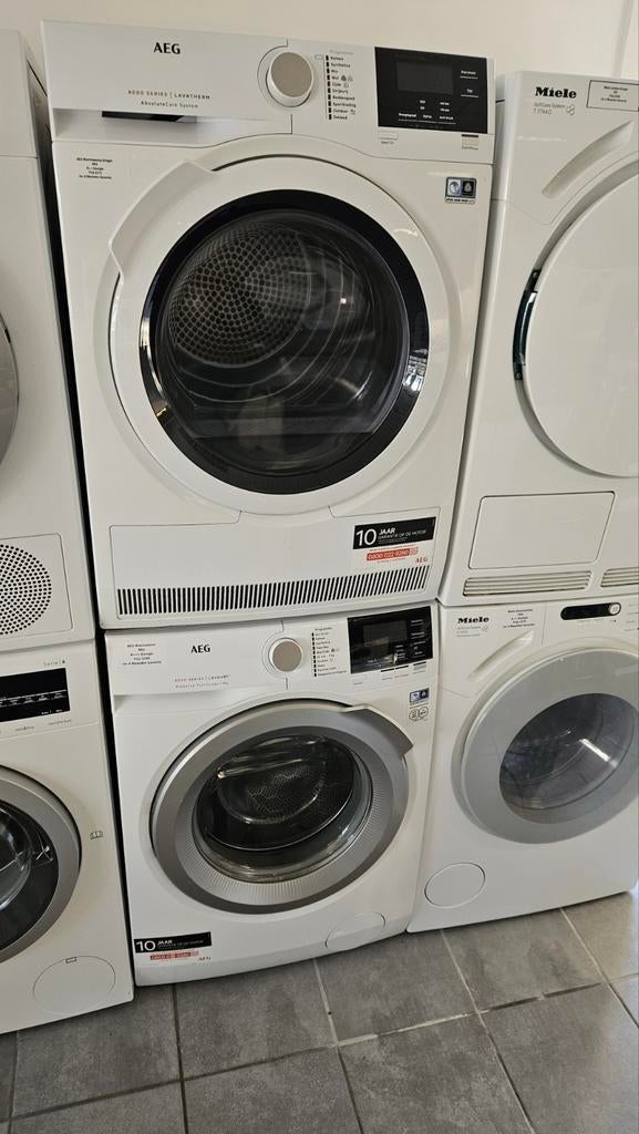 Prachtige AEG setje Wasmachine/Warmtepomp Droger 9KG