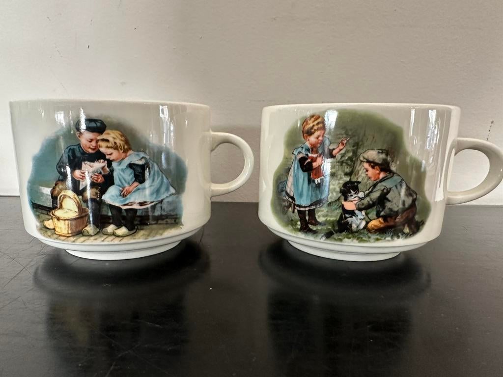Te koop vintage soepmokken Ot & Sien Villeroy & Boch, Ophalen of Verzenden