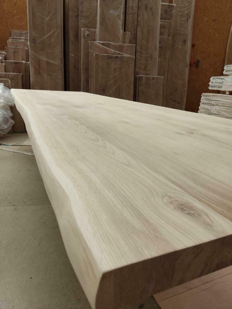 BOOMSTAM eiken werkblad keukenblad 240x64x4 cm OP VOORRAAD, Ophalen, Nieuw