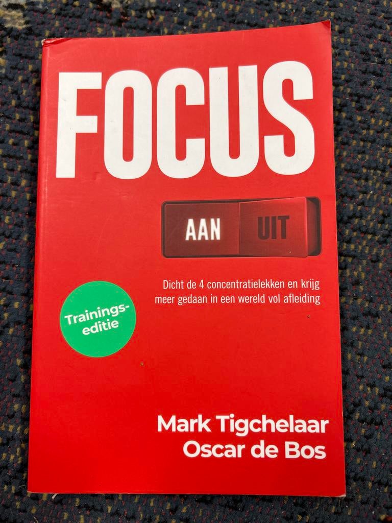 Focus - Mark Tigchelaar & Oscar de Bos - Training Editie, Boeken, Ophalen of Verzenden, Zo goed als nieuw