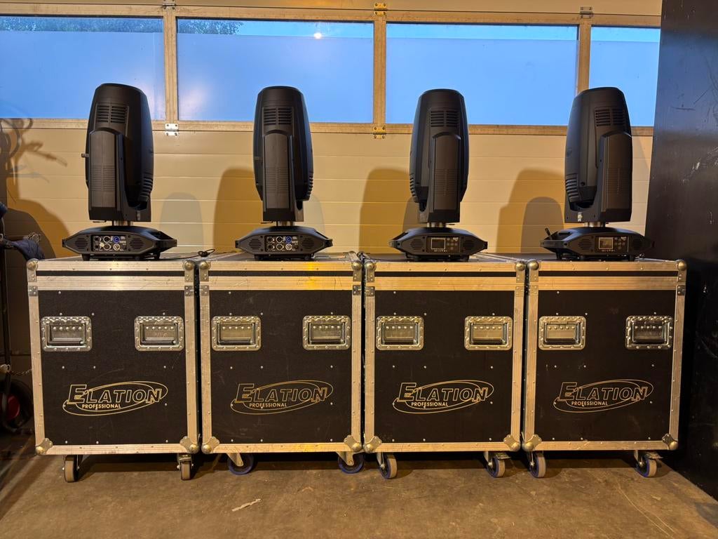 8 x Elation Platinum HFX Hybride movingheads incl flightcase, Muziek en Instrumenten, Licht en Laser, Gebruikt, Licht, Geluidgestuurd