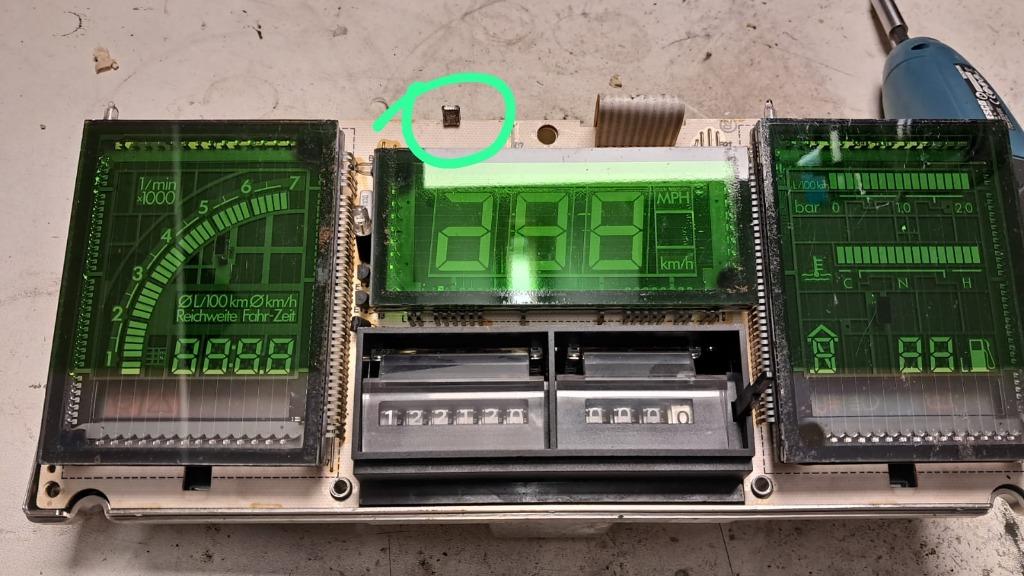 Km teller Audi Quattro herstel instrumentenpaneel, Auto-onderdelen, Dashboard en Schakelaars, Ophalen of Verzenden, Gebruikt, Audi