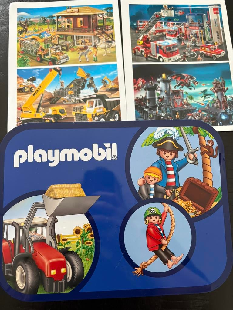 Playmobil puzzels in koffer, Ophalen of Verzenden, Meer dan 50 stukjes, Zo goed als nieuw, 6 jaar of ouder