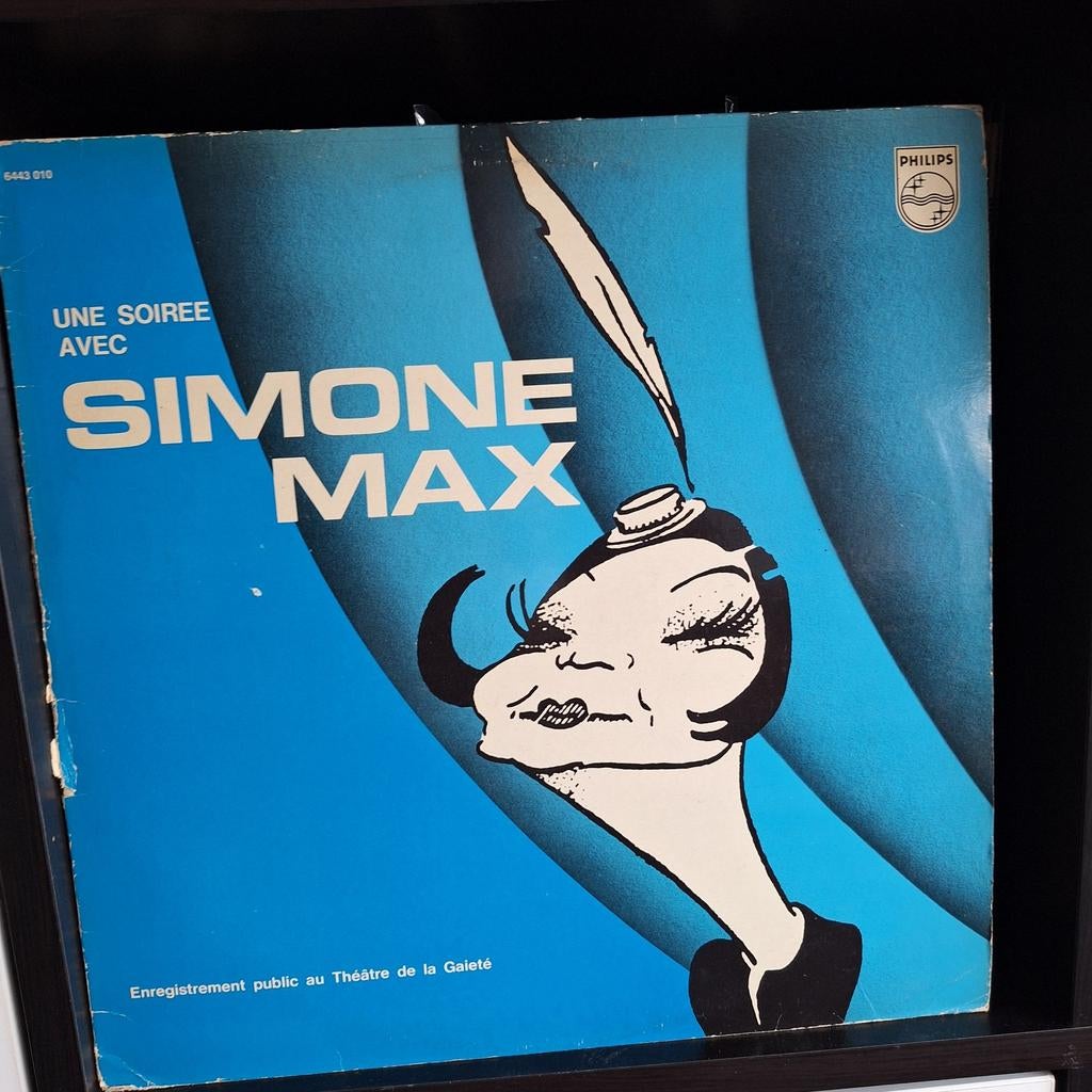 Simone Max - Une Soiree Avec LP, Ophalen of Verzenden, Voor 1960, Gebruikt, 12 inch