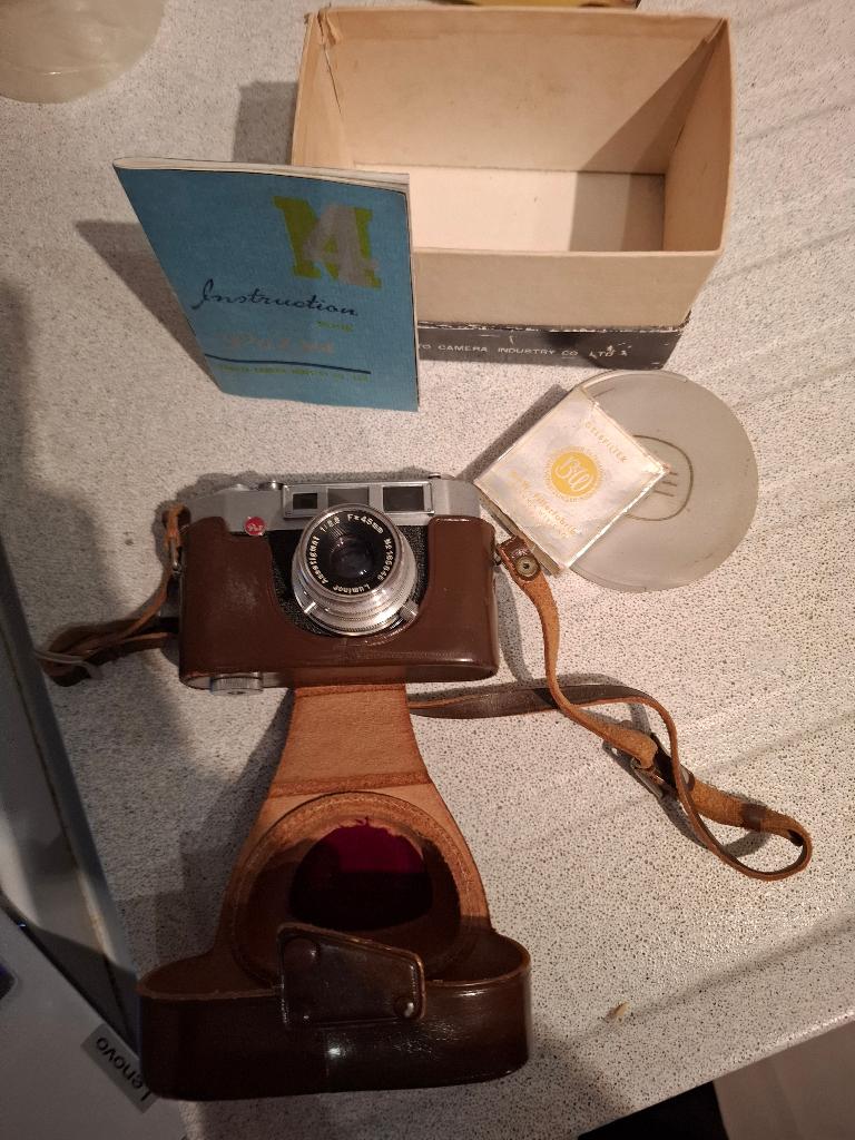 Pax M4 camera + hoes + filter + manual, Ophalen of Verzenden, Gebruikt, Overige typen, Overige merken