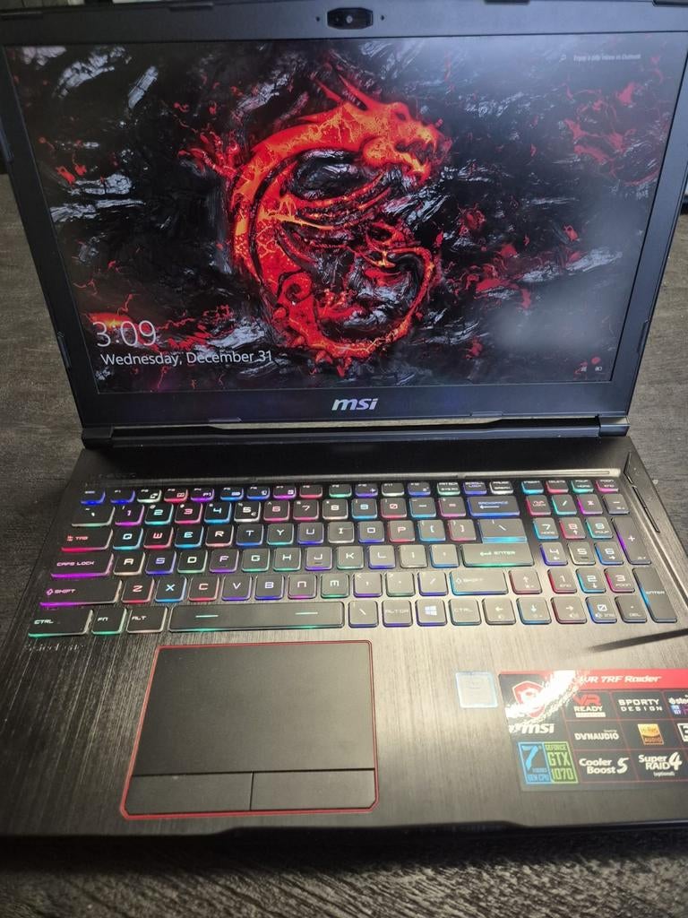 MSI Raider GE63VR Gaming Laptop - GTX 1070 (8GB) - i7 - RGB, Gebruikt, Ophalen of Verzenden, Gaming, HDD