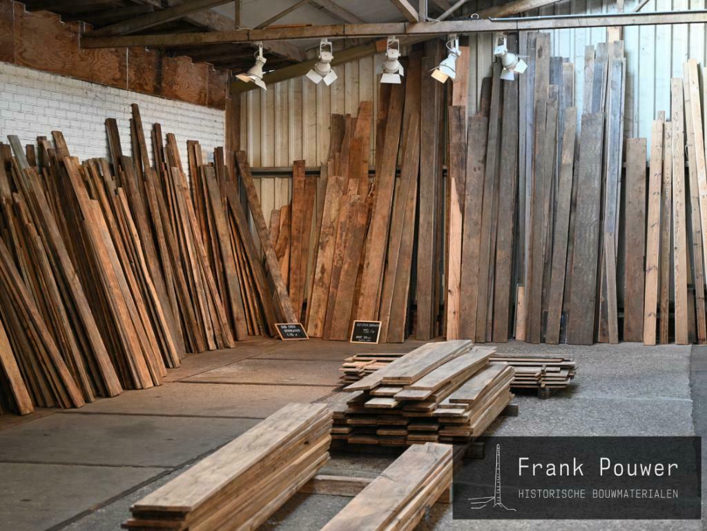 Barnwood: eiken en naaldhout, Doe-het-zelf en Verbouw, Hout en Planken, Gebruikt, Plank, Eiken, 300 cm of meer, 25 tot 50 mm, Ophalen