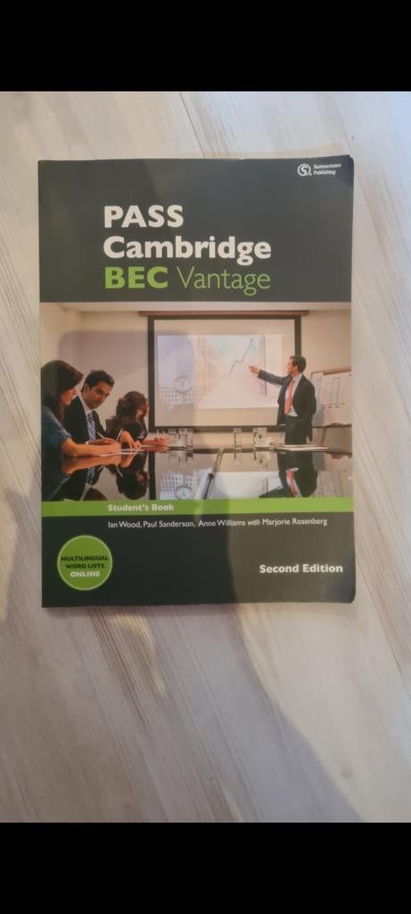 Pass Cambridge BEC Vantage - Student's Book, Ophalen of Verzenden, Nieuw, HBO, Ian Wood, Paul Sanderson, Anne Williams