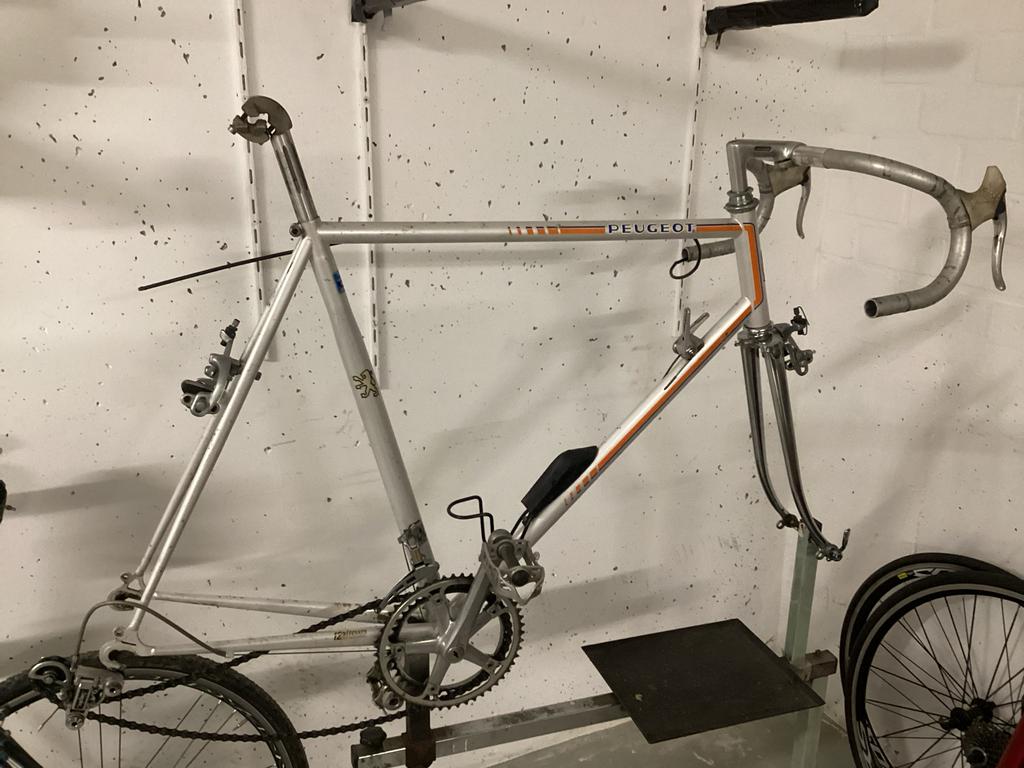 Peugeot Racefiets jubileum Frame incl onderdelen vintage, Fietsen en Brommers, Fietsonderdelen, Verzenden, Gebruikt, Frame