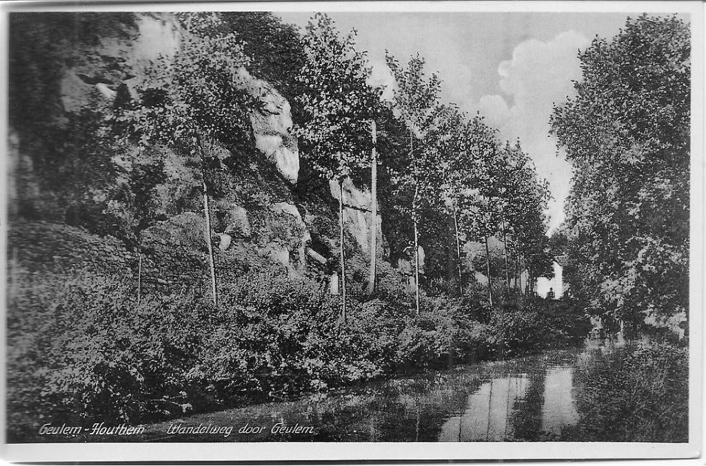 Geulem Houthem  wandeling door Geulhem, Ophalen of Verzenden, 1940 tot 1960, Ongelopen, Limburg