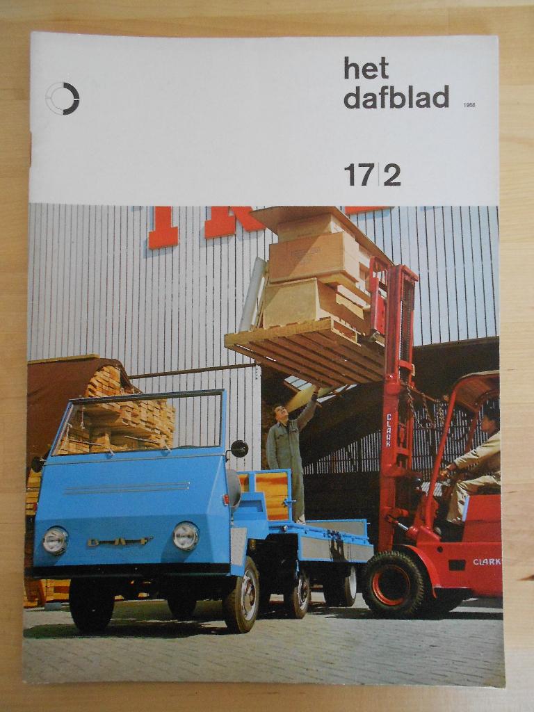 DAF DAFblad tijdschrift 1968 nummer 2 – Pony 33 DO Kikker, Gelezen, Ophalen of Verzenden, Overige merken, DAF