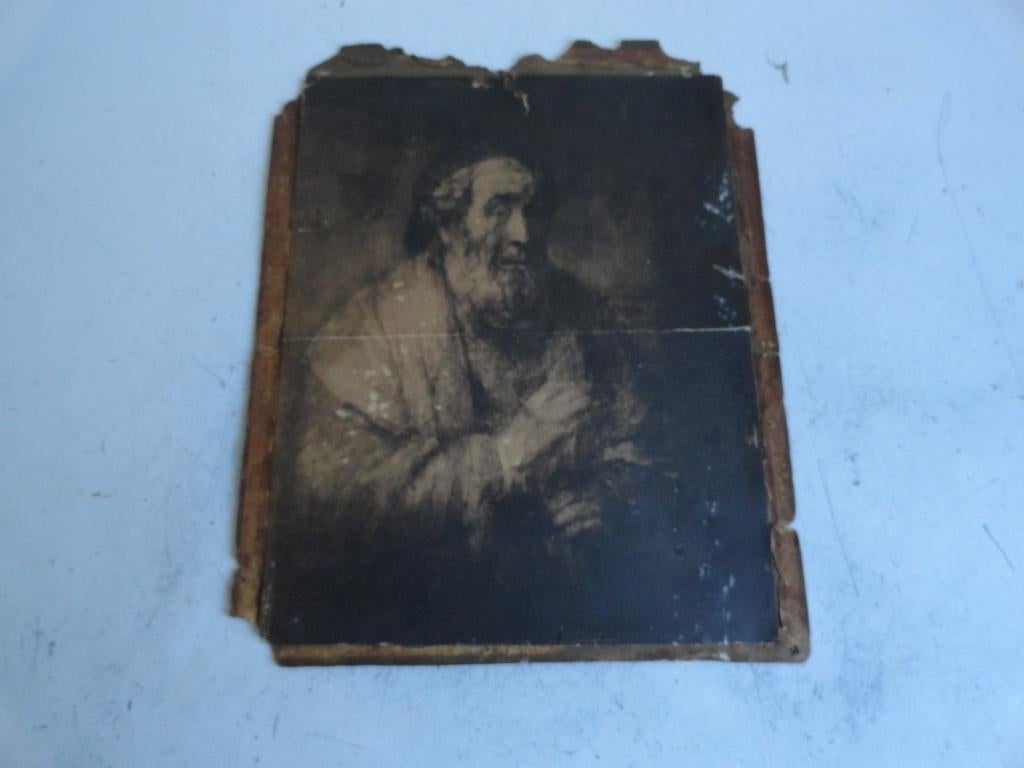 Rembrandt van Rijn, Homerus, oude plaat, Antiek en Kunst, Ophalen of Verzenden