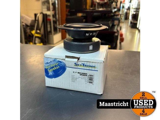 SkyTronic 5 1/4" mid range speaker 120W 8ohm, Skytec, Zo goed als nieuw, Info@skytec.com, Kelvinlaan 7, 9207 JB Drachten, Nederland