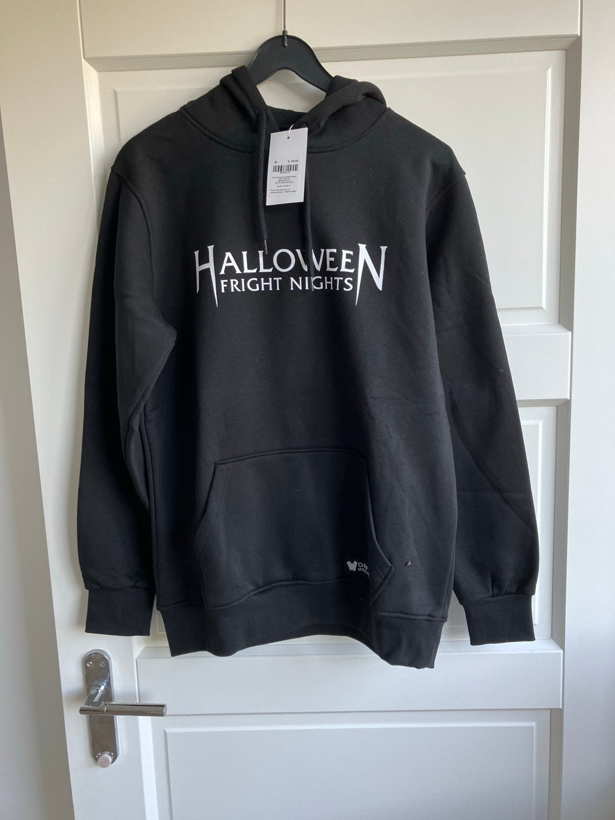 Nieuw Halloween Fright Nights Walibi Holland Hoodie Maat M, Ophalen of Verzenden, Nieuw, Maat 48/50 (M), Zwart
