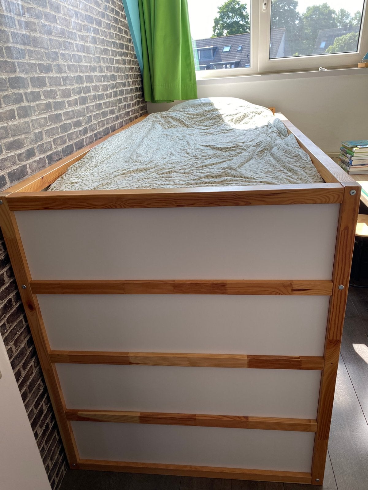Half-Hoogslaper met of zonder matras, Ophalen, Zo goed als nieuw, Hoogslaper