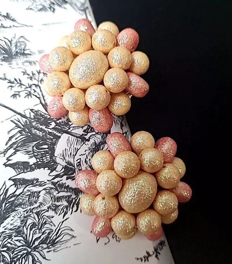 Grote vintage kralenclips, Verzenden, Zo goed als nieuw, Overige materialen
