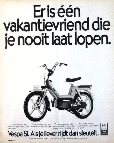 11 oude advertenties Piaggio 81-5 motor Vespa Gilera scooter, Ophalen of Verzenden, Gebruikt, Motoren