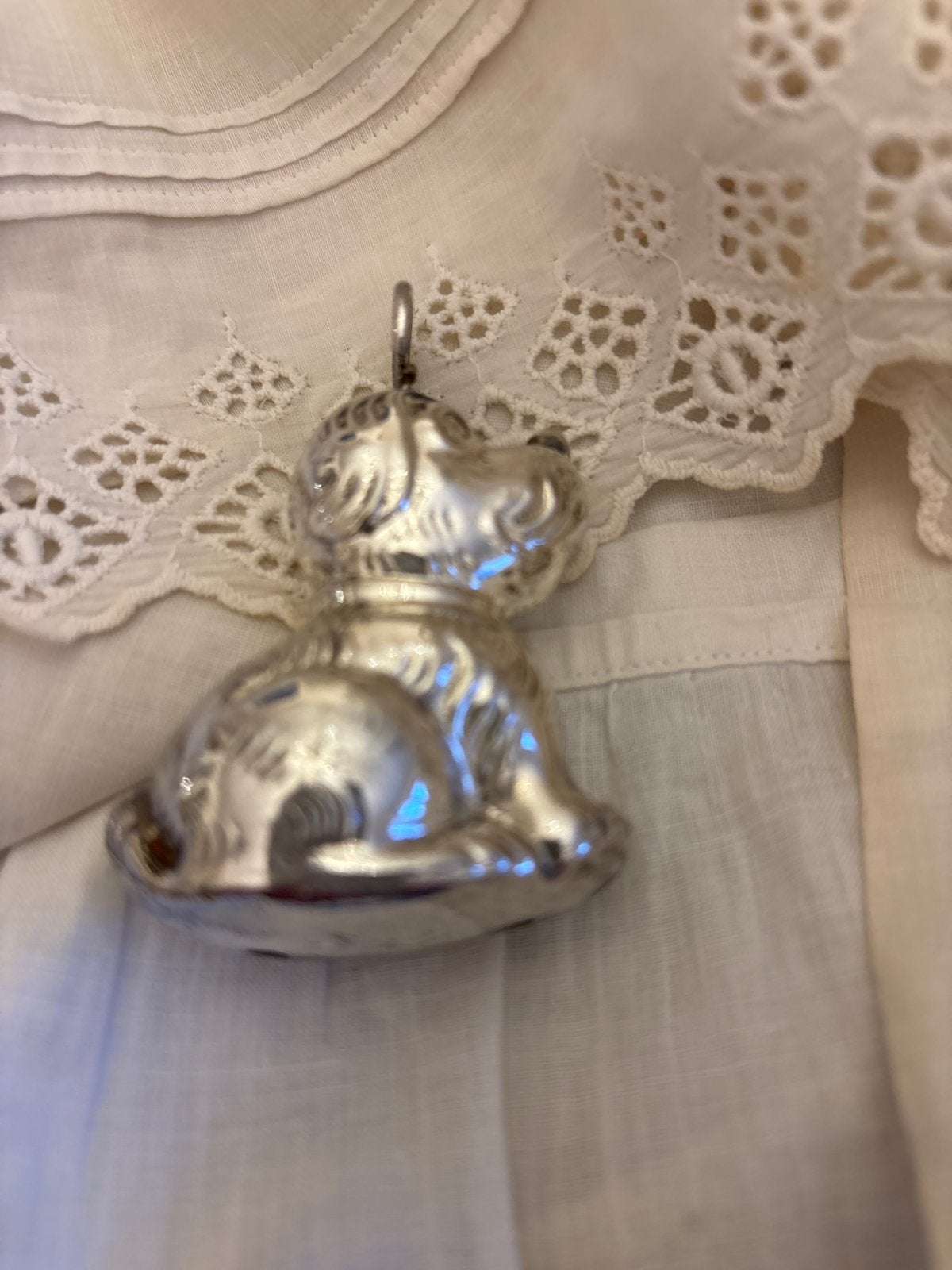 Zilveren Honden rammelaar zonder ring, Antiek en Kunst, Ophalen of Verzenden