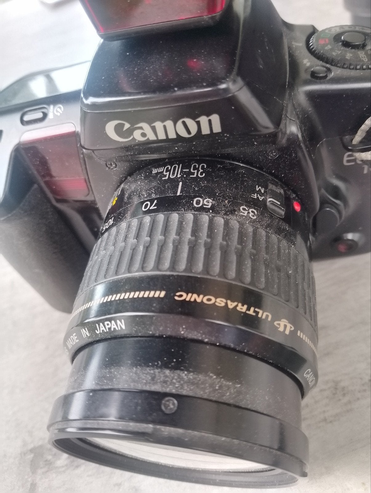 Canon EOS10+35/105mm + 70/300mm + Speedlite 420 EZ, Ophalen of Verzenden, Spiegelreflex, Canon
