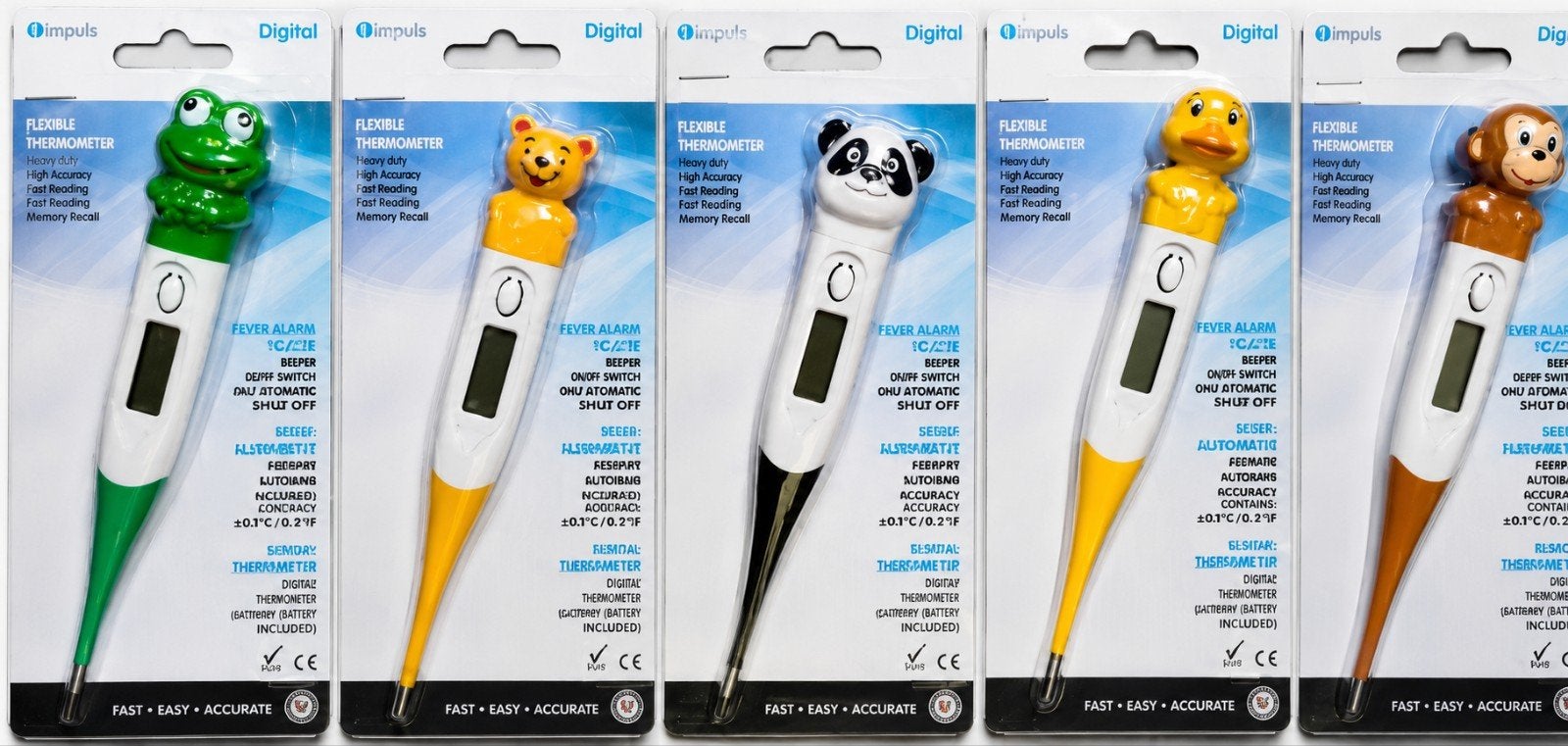 Partij Impuls flexi tip koorts thermometers, ., Nieuw, Ophalen of Verzenden, Impuls